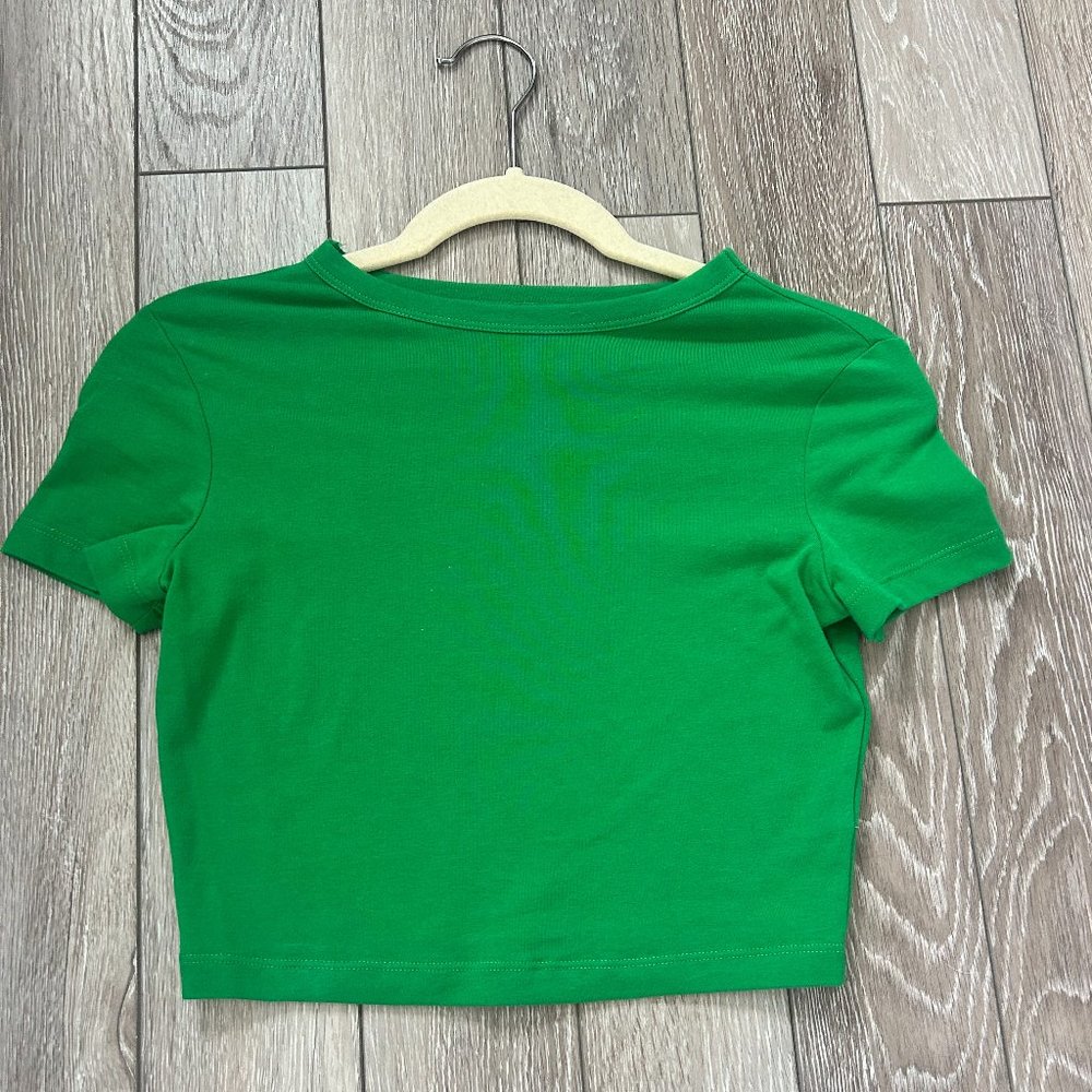 Green Wild Fable Cropped T-Shirt, Extra Small